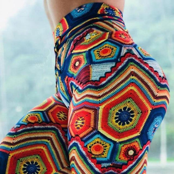 colourful print tiktok leggings