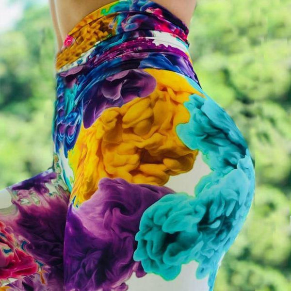 colourful print tiktok leggings