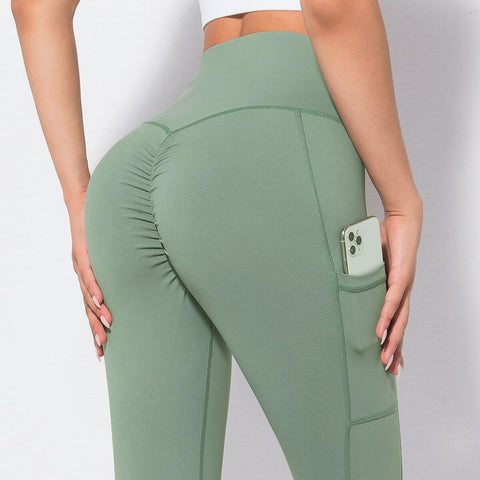 scrunch butt leggings with pocket
